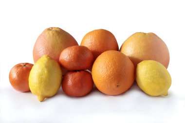 greyfurt, portakal, limon ve mandalina