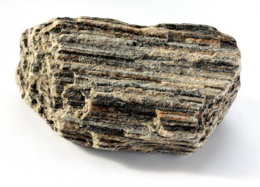 piece of metamorfic rock gneiss close up clipart