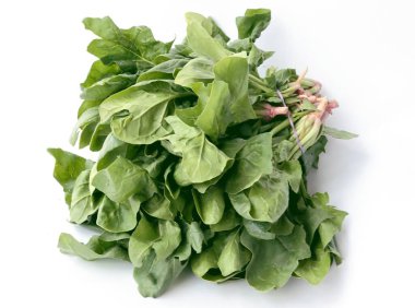 Lezzetli vejetaryen yemeği olarak ıspanak yaprağı sebzesi