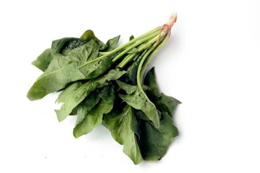 Lezzetli vejetaryen yemeği olarak ıspanak yaprağı sebzesi