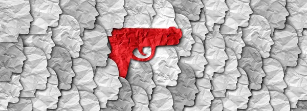 Schusswaffengewalt Und Schusswaffen Der Gesellschaft Konzept Als Waffe Einer Gemeinschaft — Stockfoto