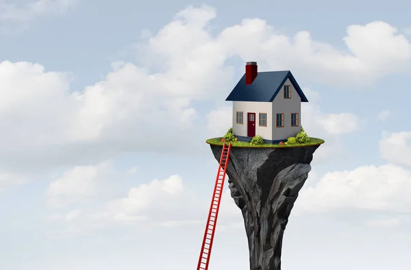 Bostadstillgång Och Bostadsägande Utmaning Som Fastighetsköp Utmaning Och Husägande Tillgänglighet — Stockfoto