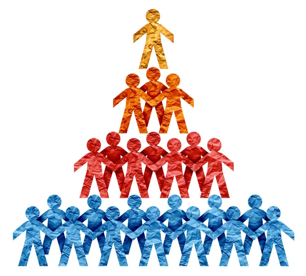 Stratyfikacja Klas Społecznych Różne Kategorie Hierarchii Grup Społeczno Ekonomicznych Oparciu — Zdjęcie stockowe
