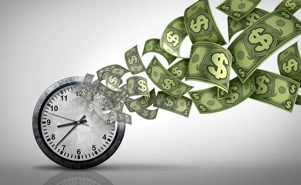 Time Money Als Aforisme Zakelijk Advies Voor Het Sparen Van — Stockfoto
