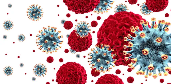 Imunologia Virusului Oncolitic Imunoterapia Terapia Vaccin Împotriva Cancerului Tratament Pentru — Fotografie, imagine de stoc