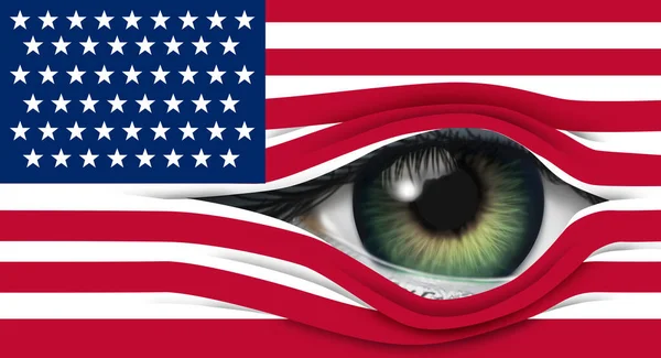 Usa Surveillance Verenigde Staten Nationale Veiligheid Amerikaanse Privacy Invasie Amerikaanse — Stockfoto