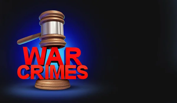 Kriegsverbrechen Und Das Konzept Des Internationalen Strafgerichtshofs Als Globale Kriegsgesetze — Stockfoto