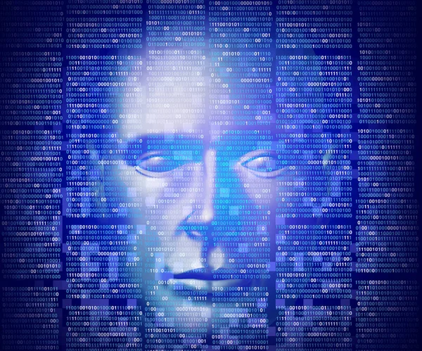 機械学習とニューラルネットワーク技術の概念は 人工知能やAiの概念としての人間のコンピュータハイブリッド知能としての3Dイラスト形式で — ストック写真