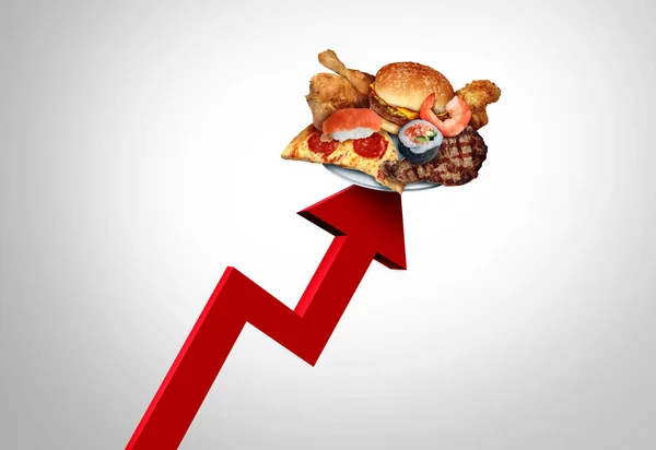 Aumento Los Precios Los Restaurantes Comer Fuera Los Costos Como — Foto de Stock