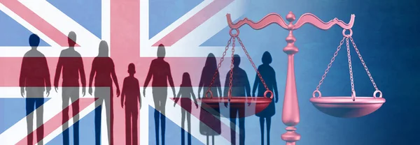 Immigratie Golf Verenigd Koninkrijk Vluchteling Wetgeving Vraag Illegale Vluchteling Overheidsbeleid — Stockfoto