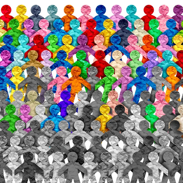 Veranderende Populatiedynamiek Veranderende Demografie Divers Samenleving Als Samenstelling Van Menselijke — Stockfoto