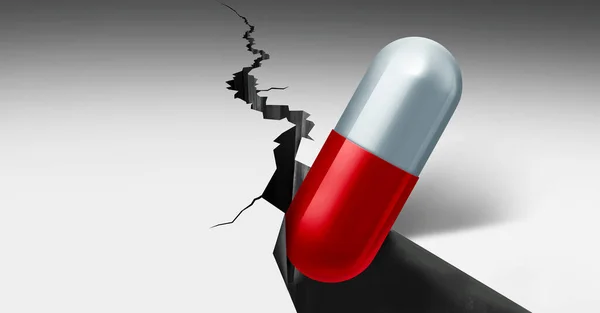 Medikamenten Und Pharmaindustrie Krise Oder Versagen Des Globalen Medizinsystems Als — Stockfoto