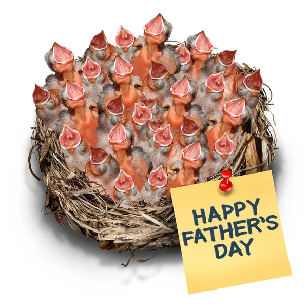 Vaderdag Viering Vaderfiguur Als Een Grappige Vader Vader Papa Eren — Stockfoto