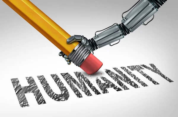 Impact Humanity Changes Caused Powered Technologies Artificial Intelligence Taking Jobs — Stock Photo, Image