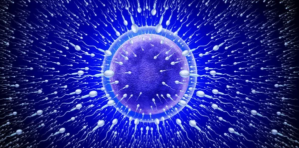 Erkek Doğurganlığı Erkekler Kısırlık Üreme Kavramını Sağlıklı Mikroskobik Sperm Spermatozoa — Stok fotoğraf