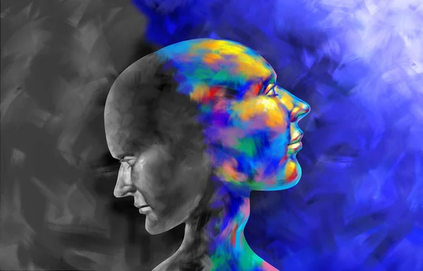 Bipolar Bozukluk Teşhisi Şizofreni Semptomları Zihinsel Sağlık Psikiyatrik Bozuklukları Veya — Stok fotoğraf