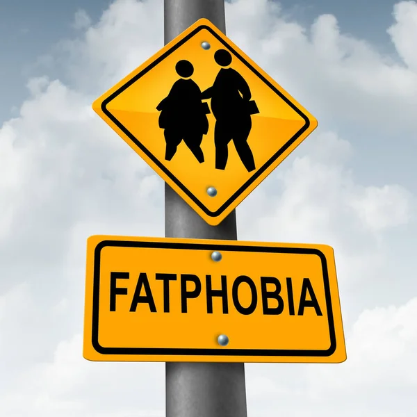 Fatphobia or Fat Phobia awareness as a social stigma of obesity and fear of fatness or overweight people and anti-fat psychology and weight bias as a discrimination and prejudice or fat-shaming.