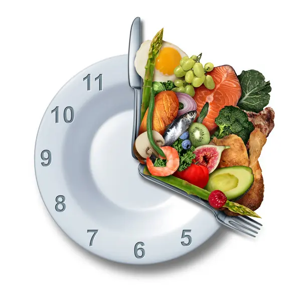 Intermittent Fasting Time Restricted Eating Caloric Restriction — Stock Photo, Image