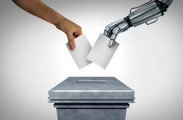 Elections Technology Voting Digital Security Issues Vote Integrity Concerns Human — Stock Photo, Image