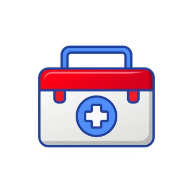 First aid kit box vector illustration suitable for icon	