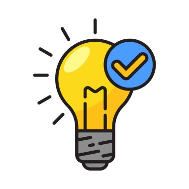 Beyaz arkaplanda izole edilmiş renkli biçimdeki problem çözme simgesi