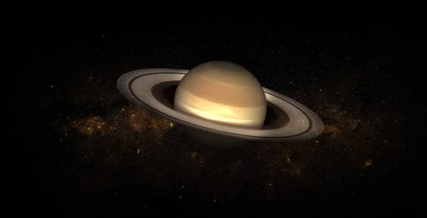 土星在太空背景 美国航天局提供的这一图像的要素 图库照片