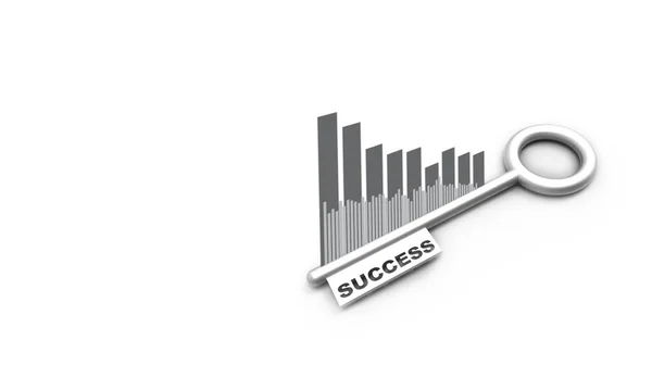 ビジネス コンセプトです 成功への鍵 イラストレーション — ストック写真