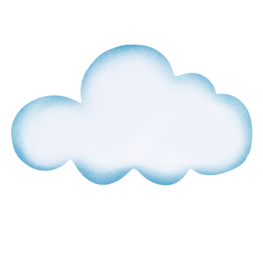 Güzel bulut simgesi çizimi.