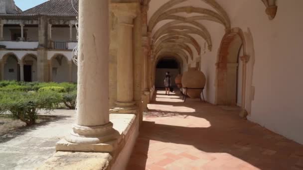 Museu Municipal Faro Antigo Convento Arqueológico Nossa Senhora Assuncao — Vídeo de Stock