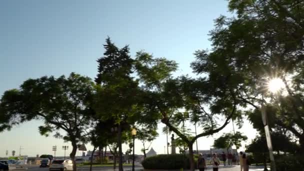 Фару Португалія 2023 Березня Вхід Старе Місто Фару Арко Вілья — стокове відео