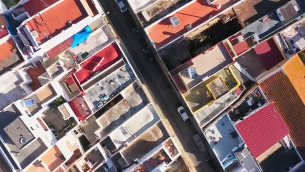 Portekiz Güneyindeki Olhao Kasabasının Insansız Hava Aracı Görüntüleri Yüksek Kalite — Stok video