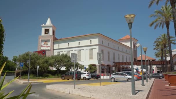Großes Einkaufszentrum Der Portugiesischen Stadt Faro Forum Algarve Jumbo 2023 — Stockvideo