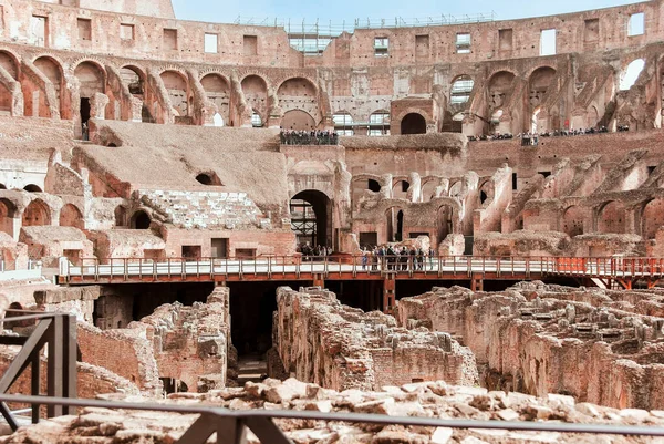 Kilátás Belsejére Colosseum Rómában — Stock Fotó