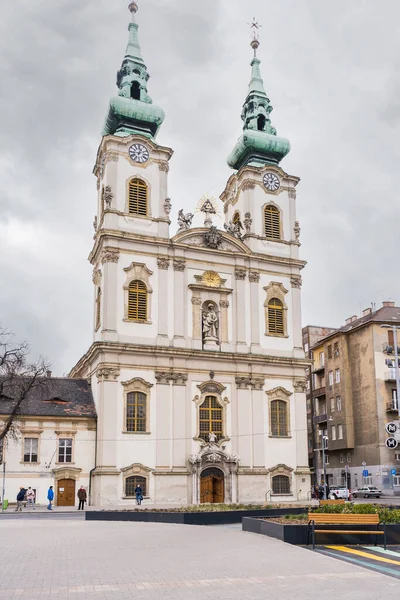 Будапешт Угорщина Лютого 2023 Року Церква Святої Анни Яка Розташована — стокове фото