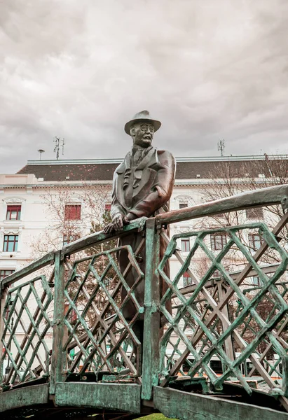 Budapest Hungary February 2023 Imre Nagy Statue Much Loved Sculpture — Stock Photo, Image