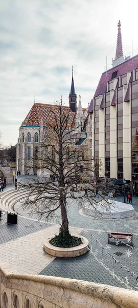 Будапешт Угорщина Лютого 2023 Року Церква Успіння Замку Буди Відома — стокове фото