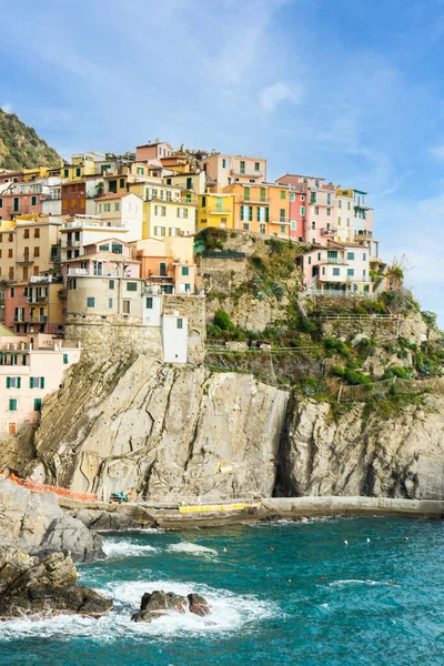 Vista Del Pueblo Manarola Cinque Terre Liguria Italia — Foto de Stock