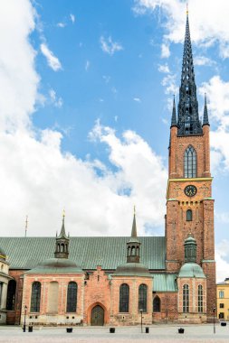 Stockholm 'deki Iconic Riddarholmen Kilisesi