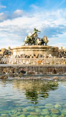 Kopenhag 'ın etkileyici Gefion Çeşmesi mitolojik bir dönüm noktası