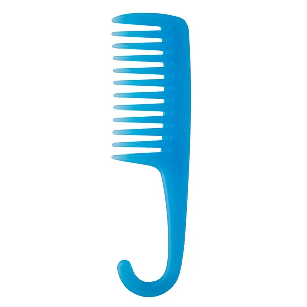 Blue Hair Comb Men Comb Isolated White Background — Stock Photo, Image