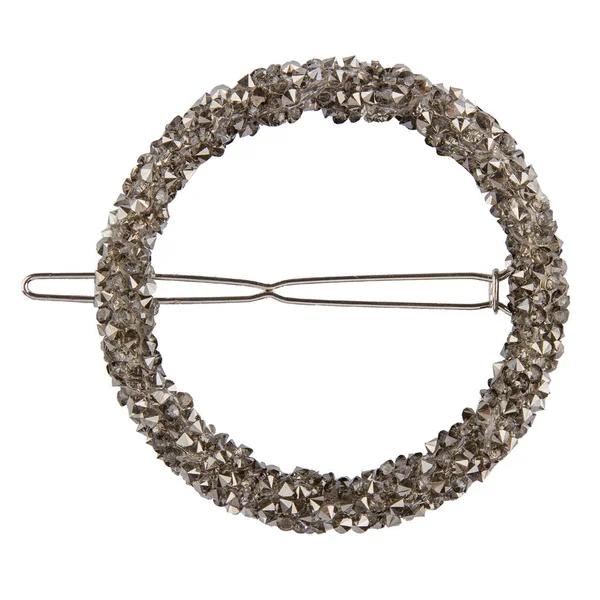 Fashion Jewelry Hair White Background Shining Gems Crystals — Stock Photo, Image