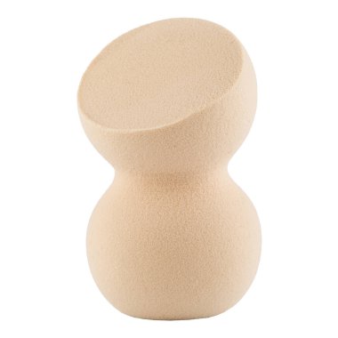 Güzellik karıştırıcısı beyaz arkaplanda izole edilmiş. Kozmetik için süngerler. Makyaj ürünleri. Güzellik konsepti.