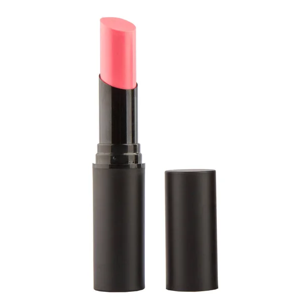 Open Lipstick Black Case White Background — Stock Photo, Image