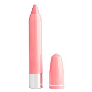 Beyaz arkaplanda açık bir gölgenin rujunu aç