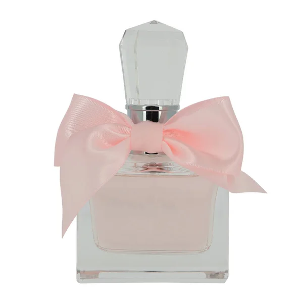 Szklana Butelka Perfumami Wewnątrz Oddzielnie Białym Tle Produkt Osmetyczny — Zdjęcie stockowe
