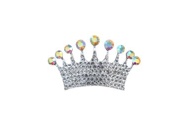 Prenses Crown beyaz arka planda izole edilmiş..