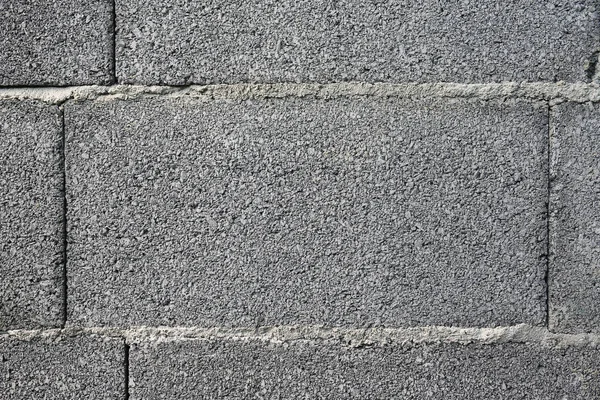 Close Nowe Betonowe Cegły Bloku Ściany Tekstury Tła — Zdjęcie stockowe