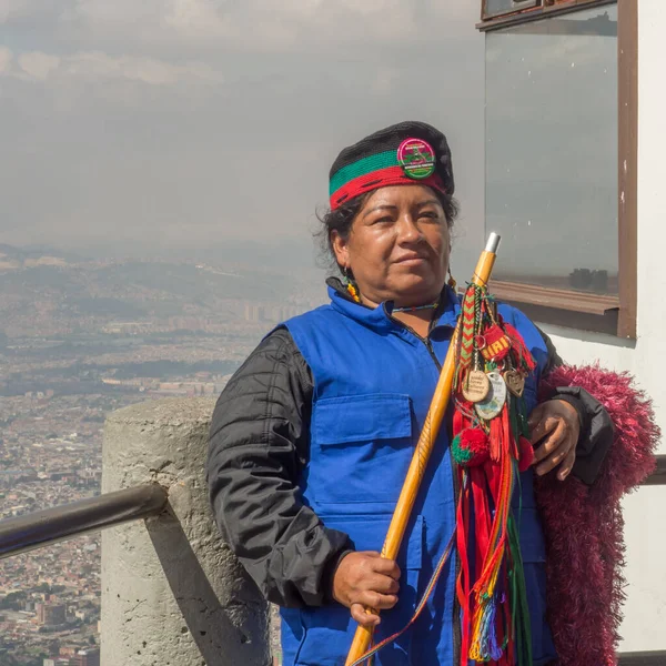 Bogota Kolumbien Dezember 2017 Ein Stamm Aus Dem Norden Kolumbiens — Stockfoto