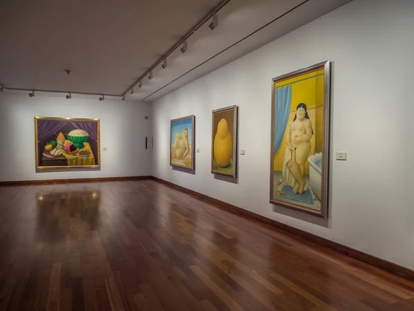 Bogota Kolumbia 2018 Szeptember Botero Múzeum Belseje Kolumbiai Mesterművész — Stock Fotó
