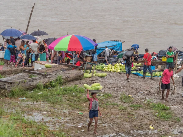 Tabatinga Brazylia Września 2018 Deszczowy Dzień Porcie Amazonki — Zdjęcie stockowe